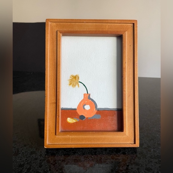 Warm Brown and Orange Modern Art Framed - Picture 1 of 2